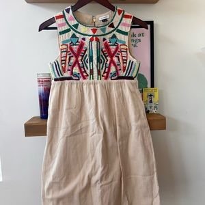 Anthropologie Gryphon Contrasting Halves dress